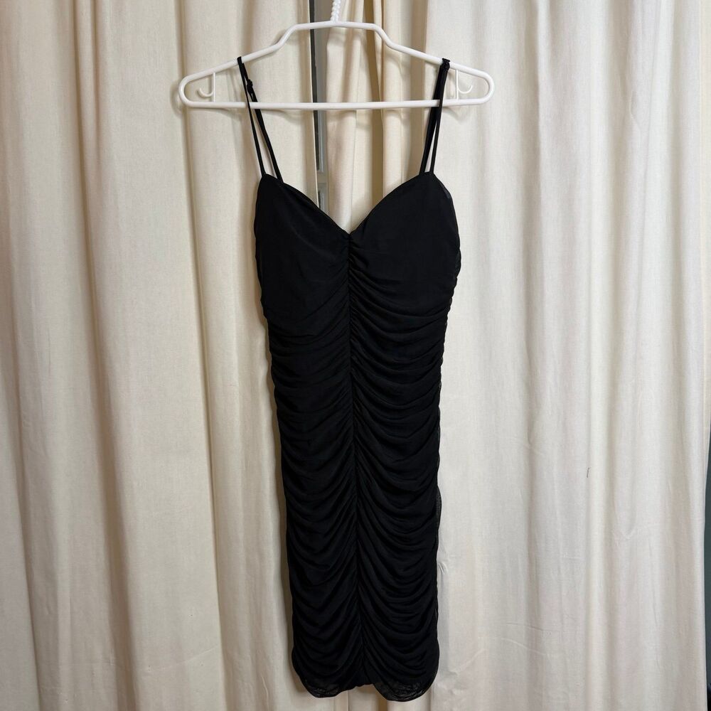 The general good Nikita ruched little black dress size small